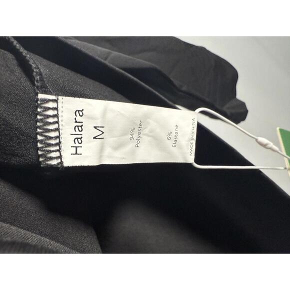 NWT Halara high neck long sleeved key hole back Black M - Picture 3 of 6